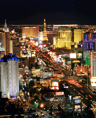 las vegas strip gif with some flashing