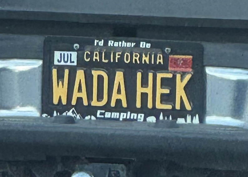 wada hek license plate