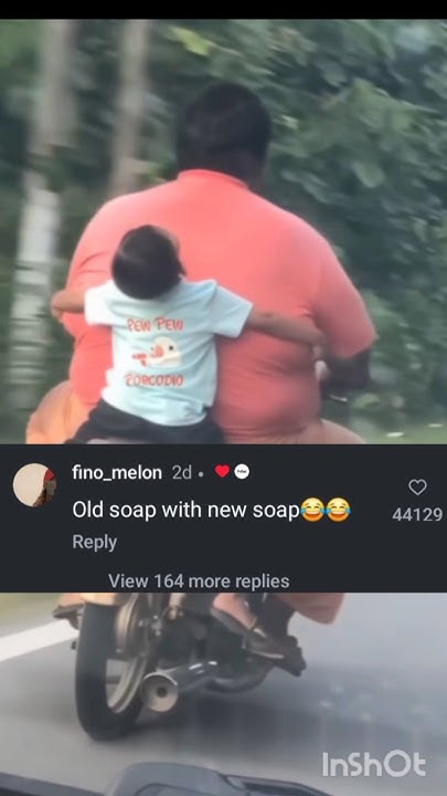 old soap with new soap meme little boy with fat man on a motorcycle